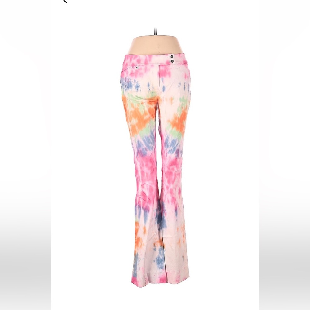 ISO White House Black Market pants legacy pink blue tie dye